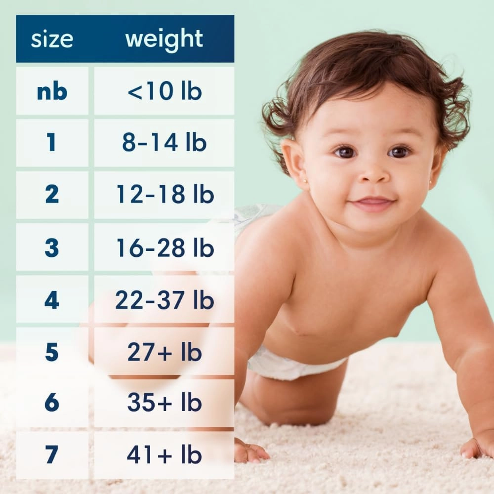 Pampers Baby Diapers - Pure Protection - Size 1, 132 Count, for up to 100% Leakproof, Premium Plant-based Skin Protection