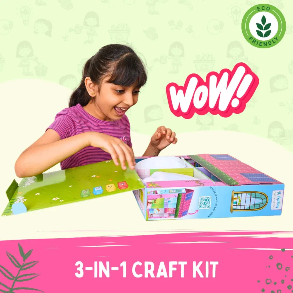PepPlay Make Your Eco Doll | DIY Crafts Kit For 6  Kids