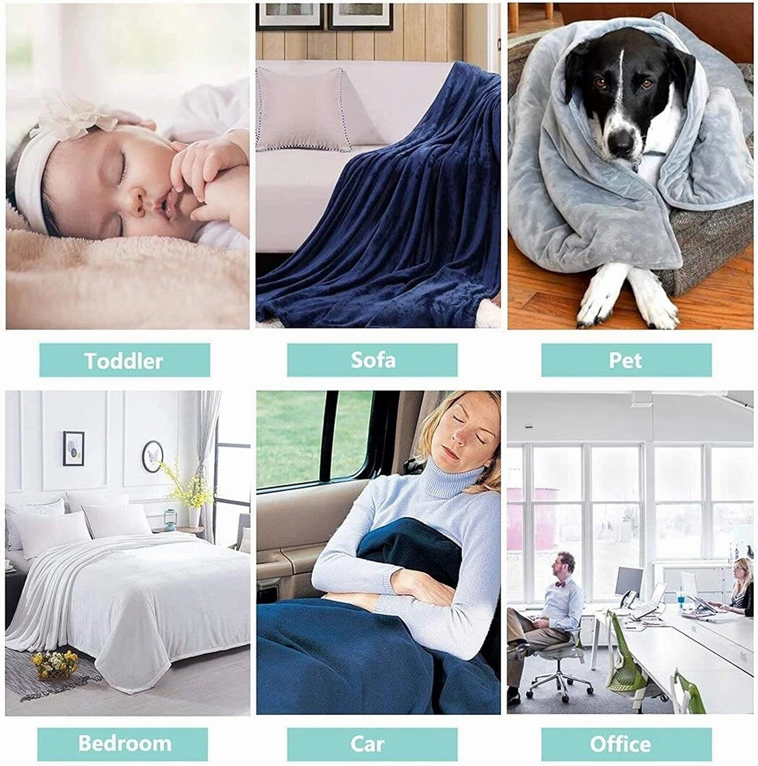 Perinsto Cute Dog Paws and Animal Footprints Throw Blanket Ultra Soft Warm All Season Decorative Fleece Blankets for Bed Chair Car Sofa Couch Bedroom 60"X50"
