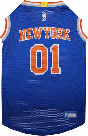 Pets First NBA NEW YORK KNICKS DOG Jersey, Large - Tank Top Basketball Pet Jersey