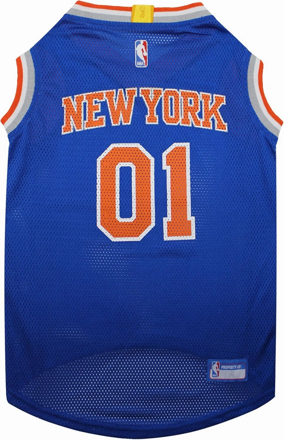 Pets First NBA NEW YORK KNICKS DOG Jersey, Large - Tank Top Basketball Pet Jersey