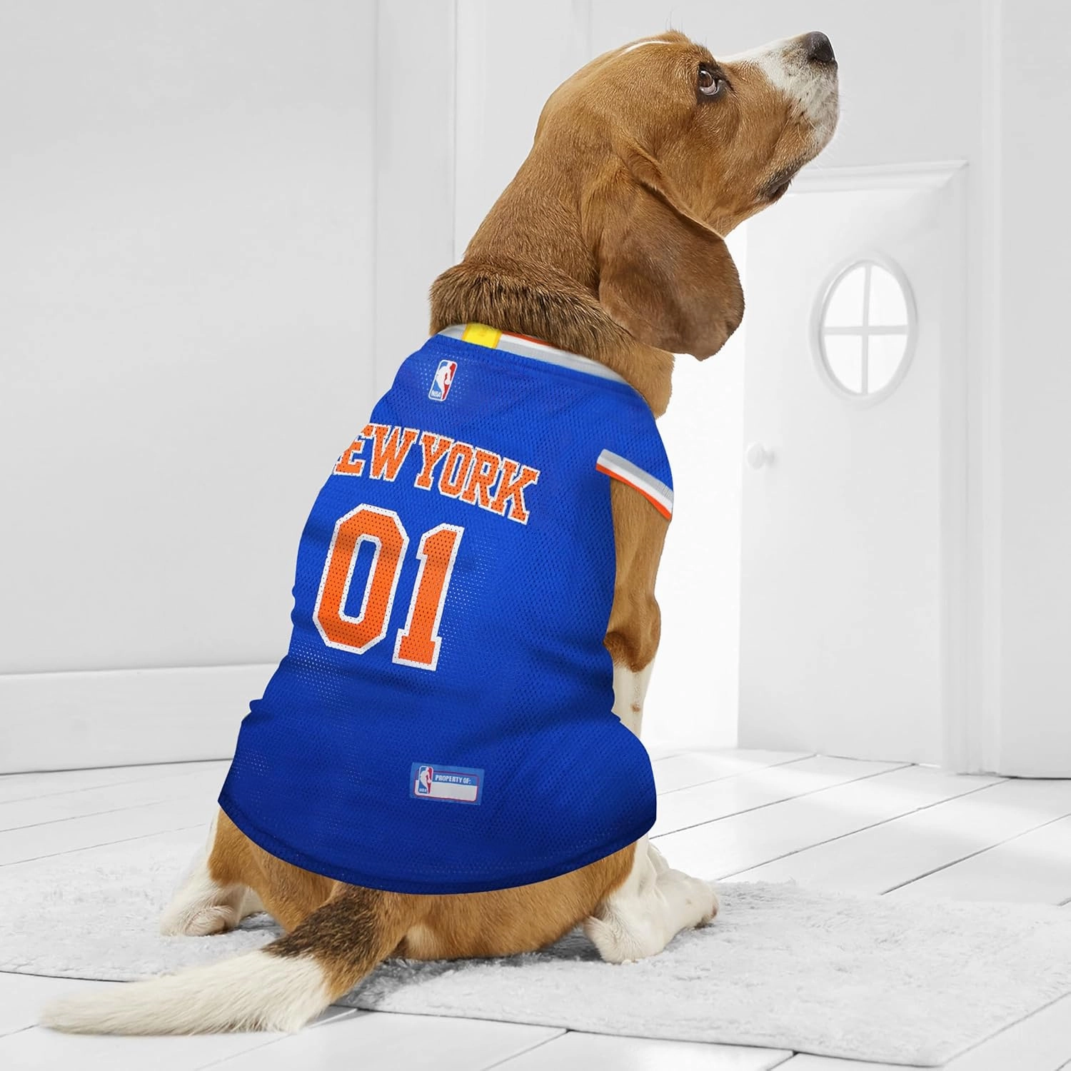 Pets First NBA NEW YORK KNICKS DOG Jersey, Large - Tank Top Basketball Pet Jersey