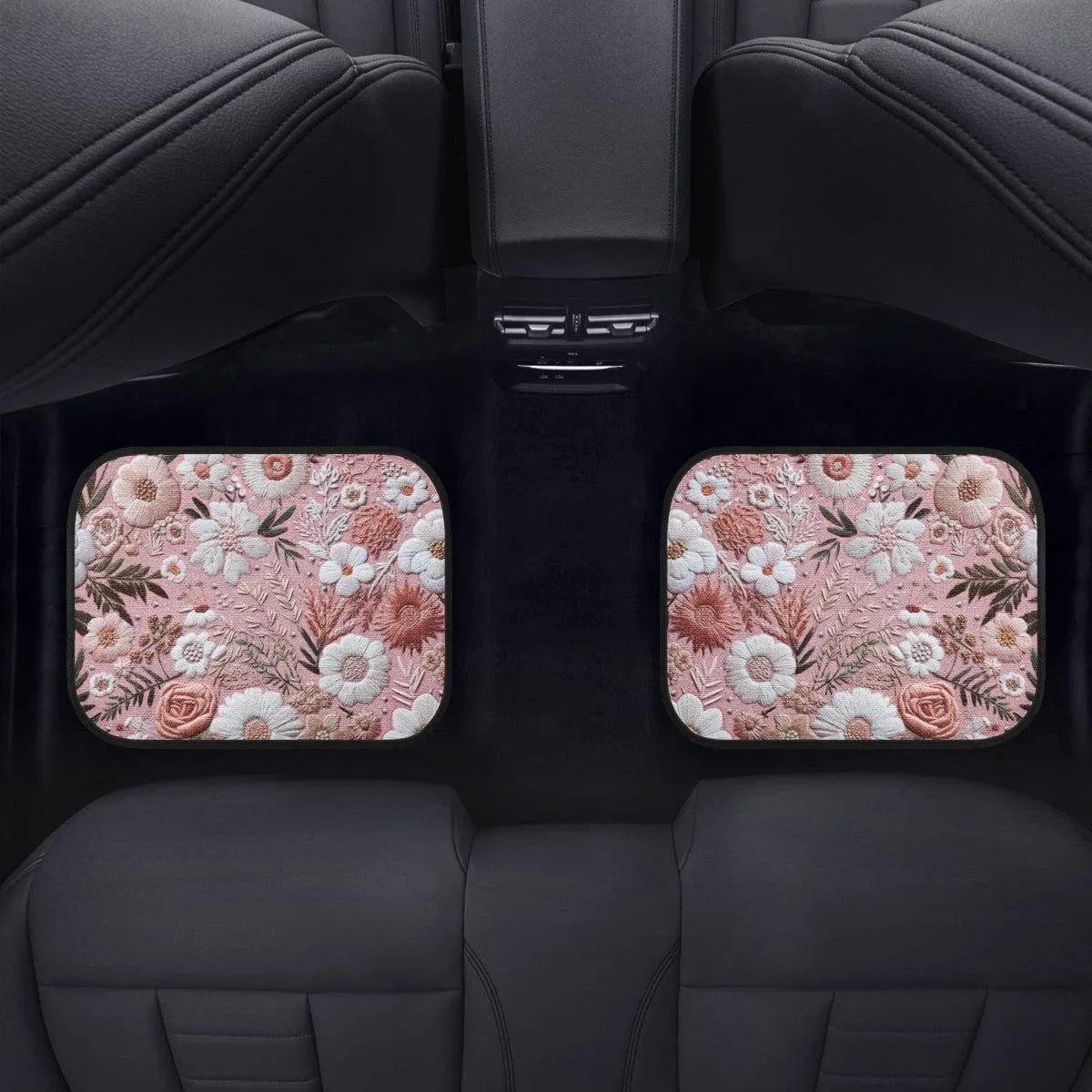 Pink Floral Car Floor Mats