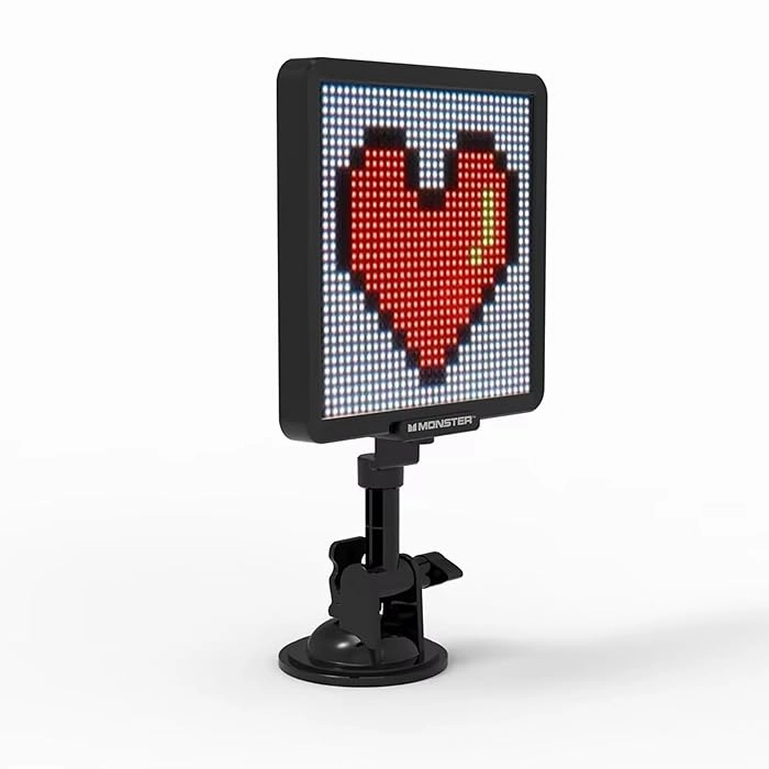 Pixo – Programmable LED Pixel Display Screen with Bluetooth App Control, Custom Text & Animations for Car Windshield & Home Decor 13x13cm