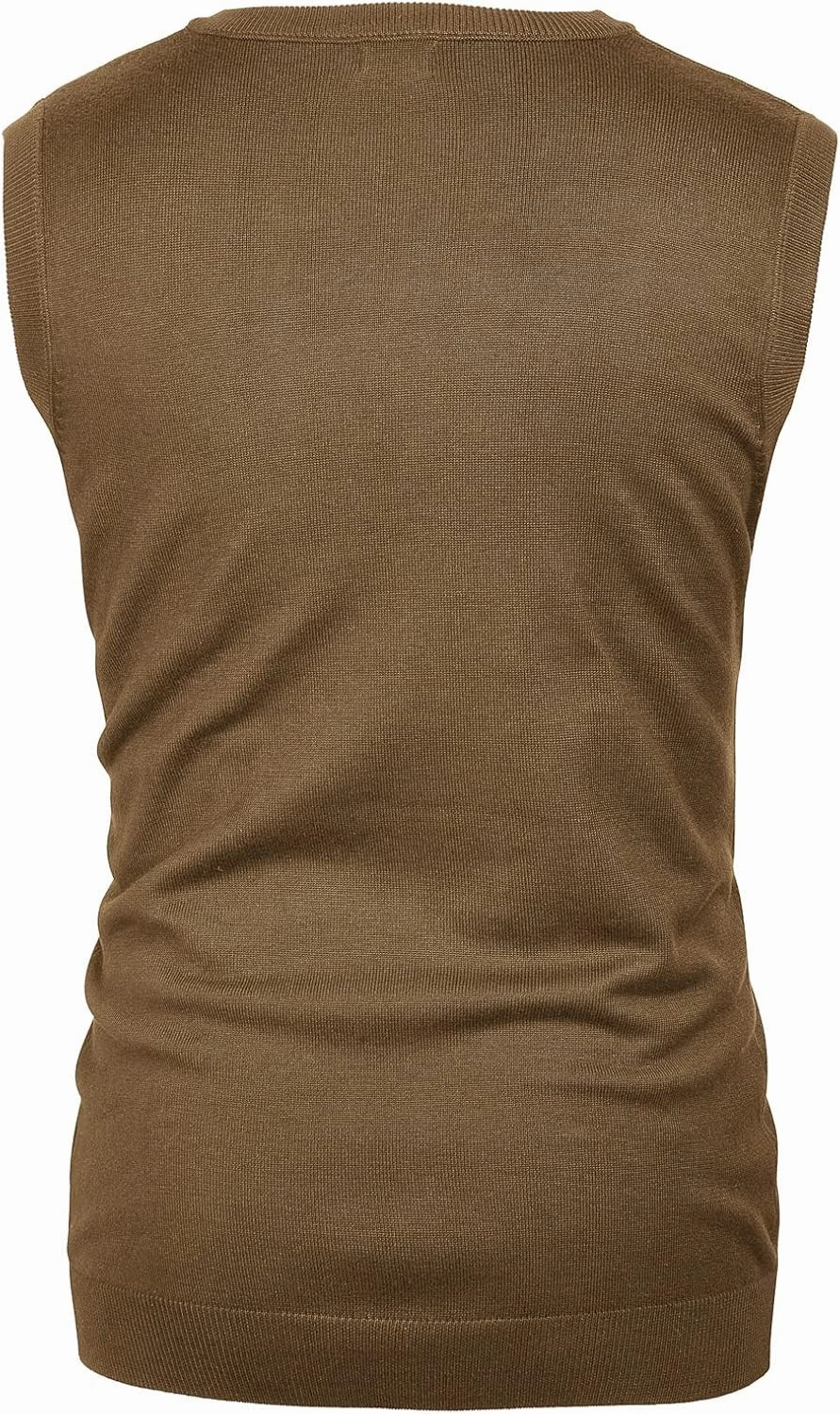 PJ PAUL JONES Mens V-Neck Knitted Sweater Vest Solid Plain Sleeveless Pullover Knitwear