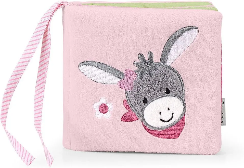Play Book Emmi Girl The Donkey, Age: Children from Birth Upwards, Pink/Multicoloured