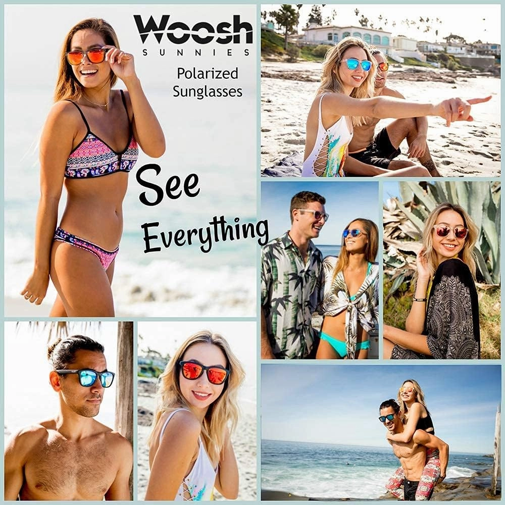 Polarized Lightweight Sunglasses for Men and Women -Unisex Sunnies for Fishing Beach Running Sports and Outdoors
