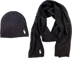 POLO RALPH LAUREN Men`s Classic Ribbed Hat & Glove Gift Set