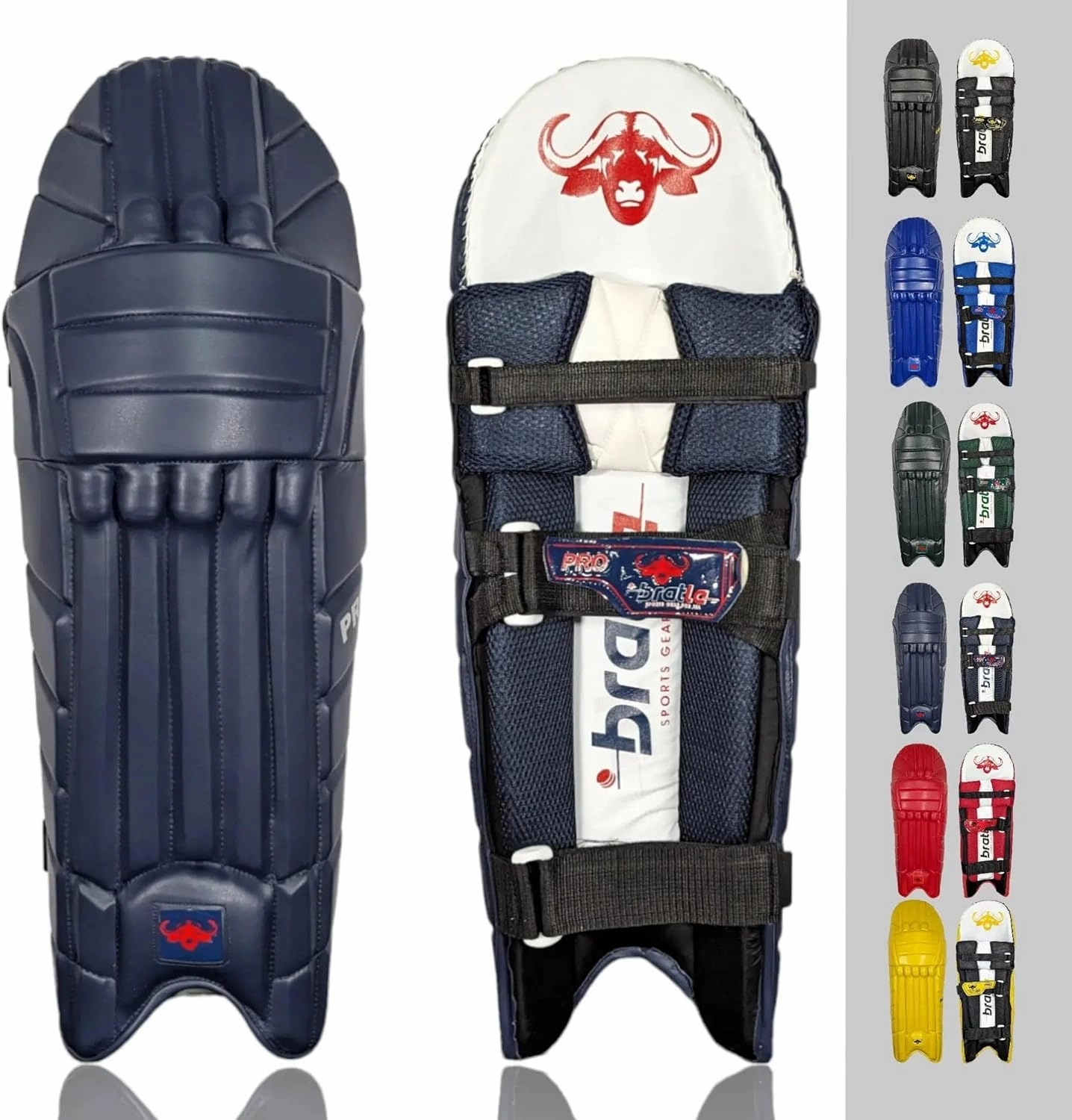 Pro Colored Cricket Batting Pads Legguard Adult