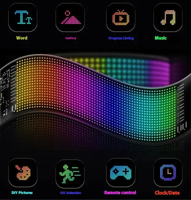 Programmable LED Signage, Flexible USB 5V Digital Signage