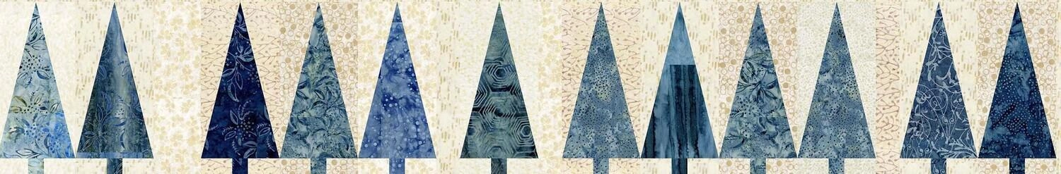 Quilter's Dozen - Blue Pine Trees