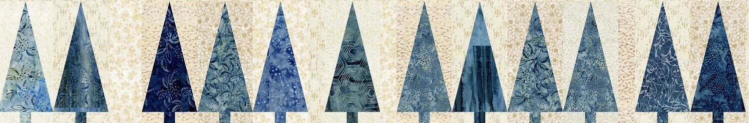 Quilter's Dozen - Blue Pine Trees