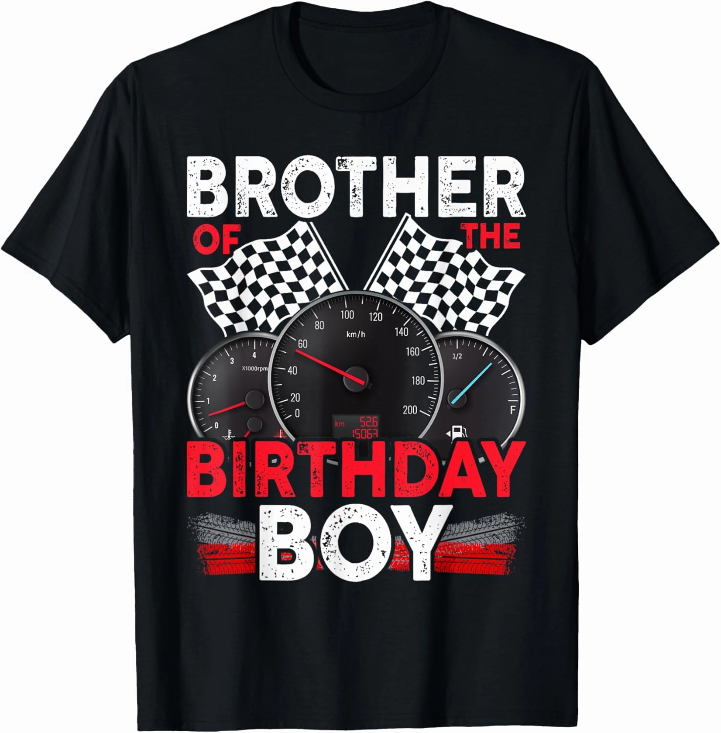 Race Car Brother Of The Birthday Boy Racing Family Pit Crew T-Shirt