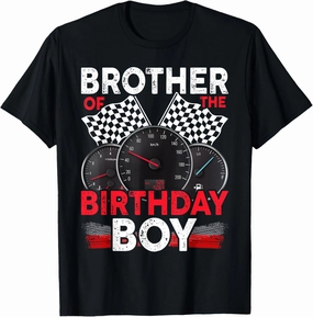 Race Car Brother Of The Birthday Boy Racing Family Pit Crew T-Shirt