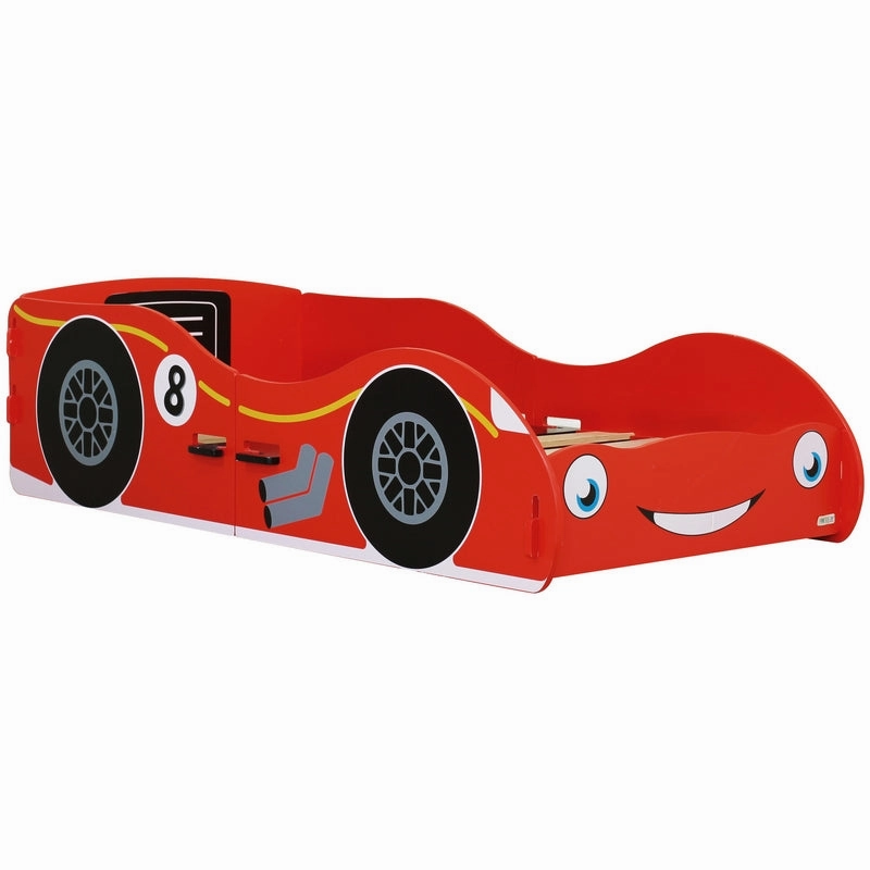 Racing Car Small Single Bed Red 3 x 5ft by Kidsaw