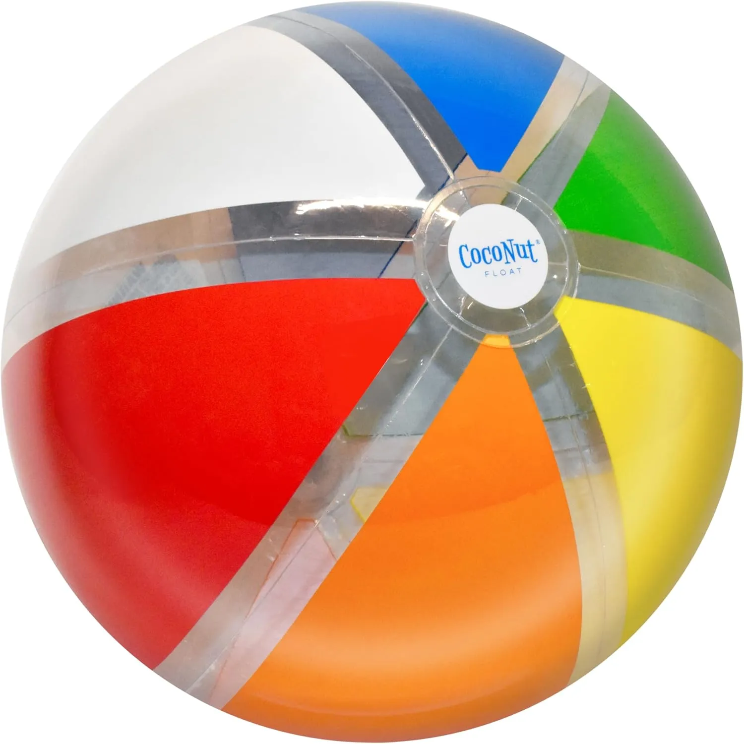 Rainbow Beach Balls - Small, Large and Jumbo Inflatable Beach Balls - Perfect for Summer, Swim Parties & Water Games
