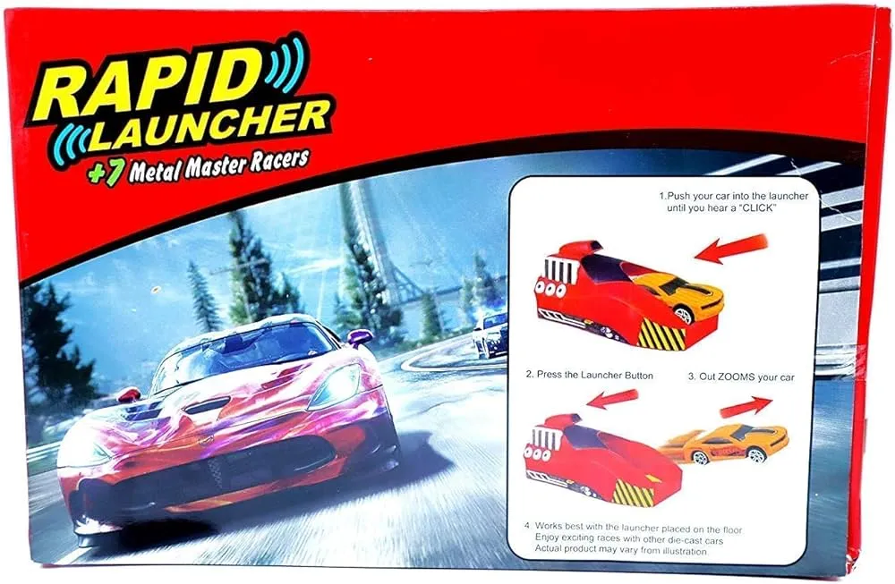 Rapid Launcher   7 Die Cast Cars