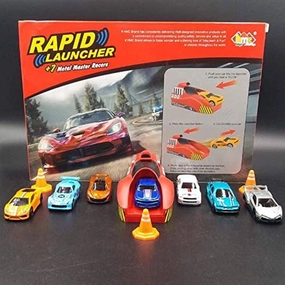 Rapid Launcher   7 Die Cast Cars