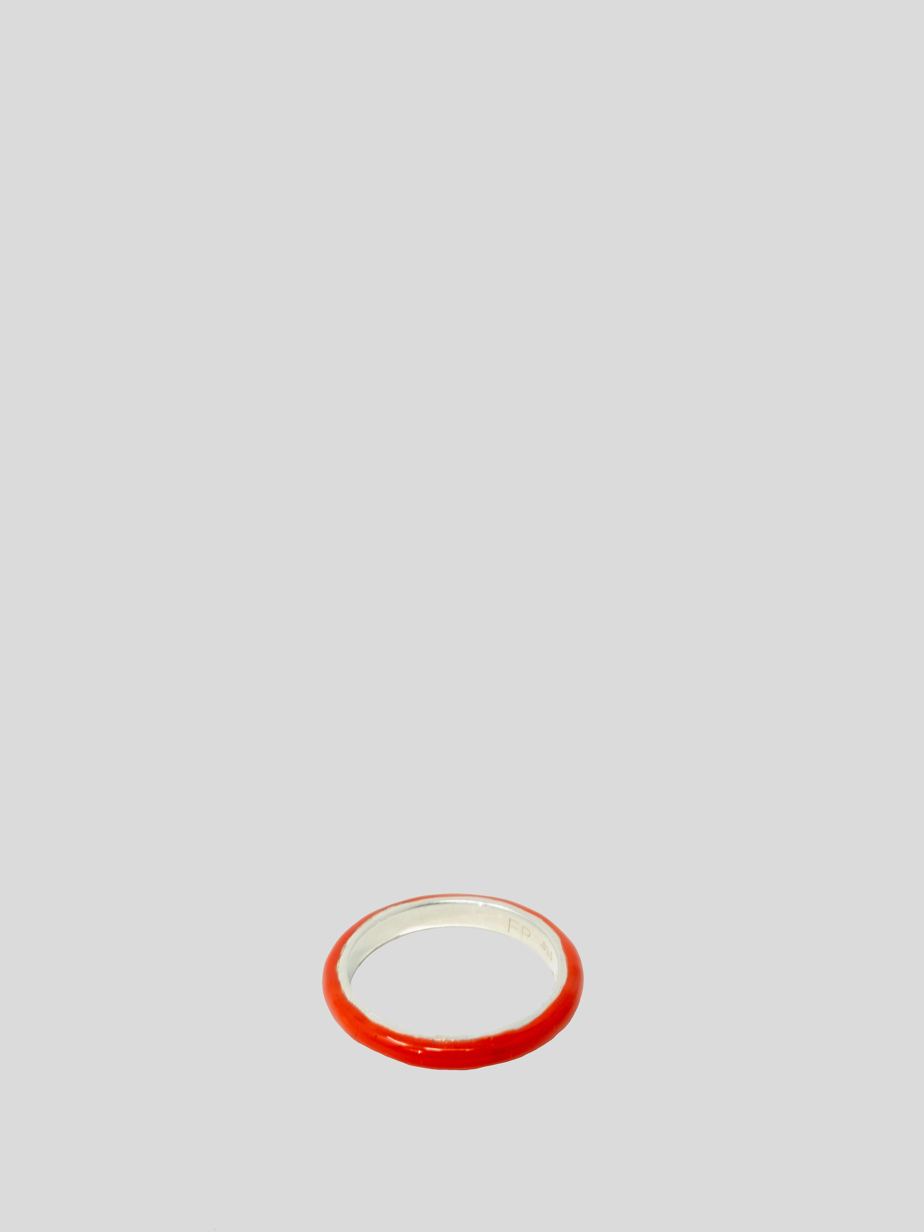 Red Unicorn Rainbow Enamel Stacking Ring
