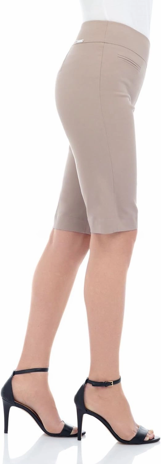 Rekucci Women's Ease into Comfort Pull-On Modern City Shorts
