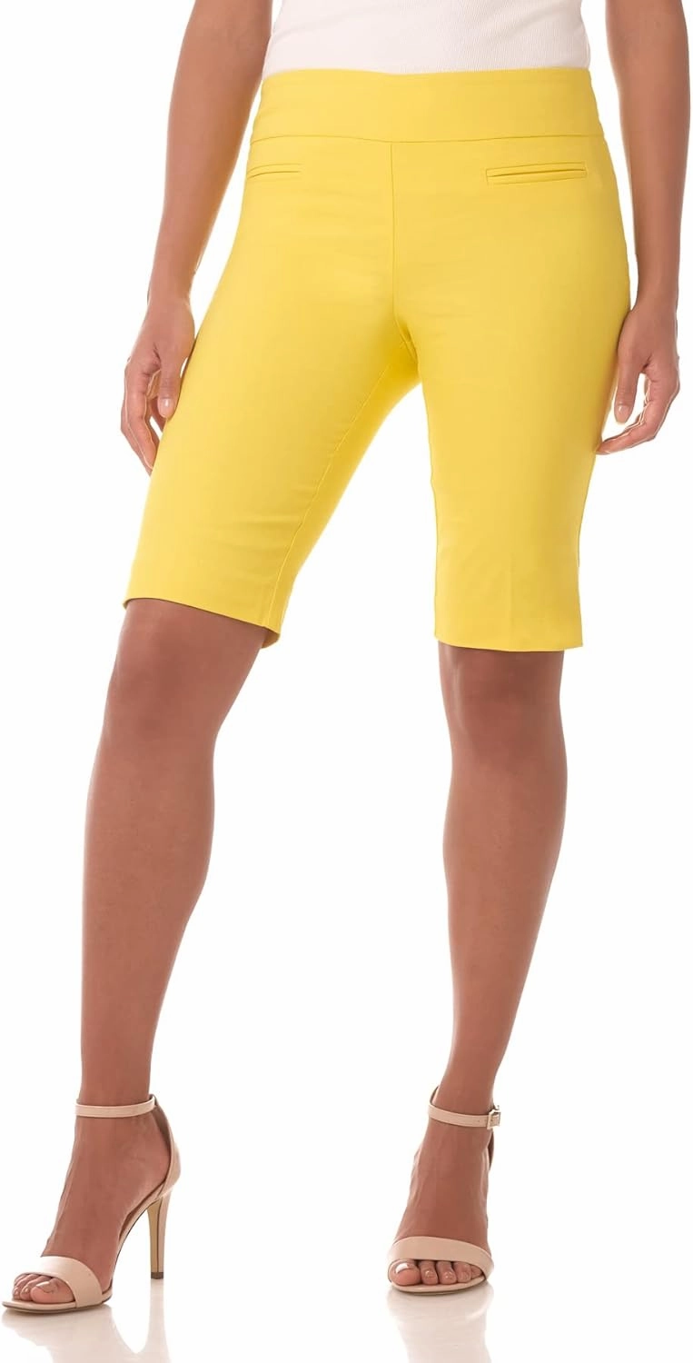 Rekucci Women's Ease into Comfort Pull-On Modern City Shorts