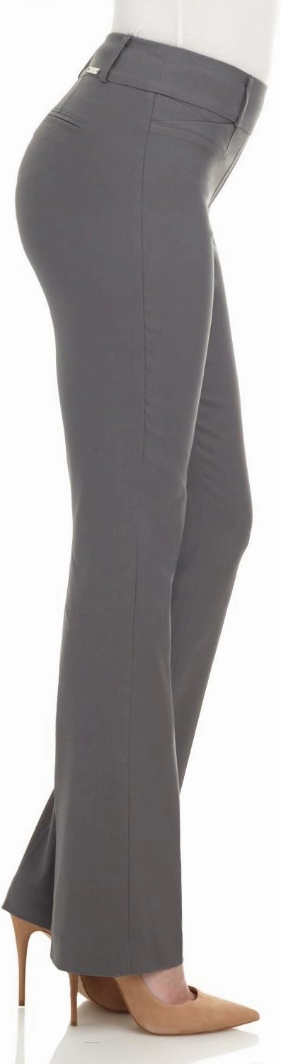 Rekucci Womens Ease into Comfort Fit Barely Bootcut Business Casual Stretch Pants in Regular/Tall/Petite fit