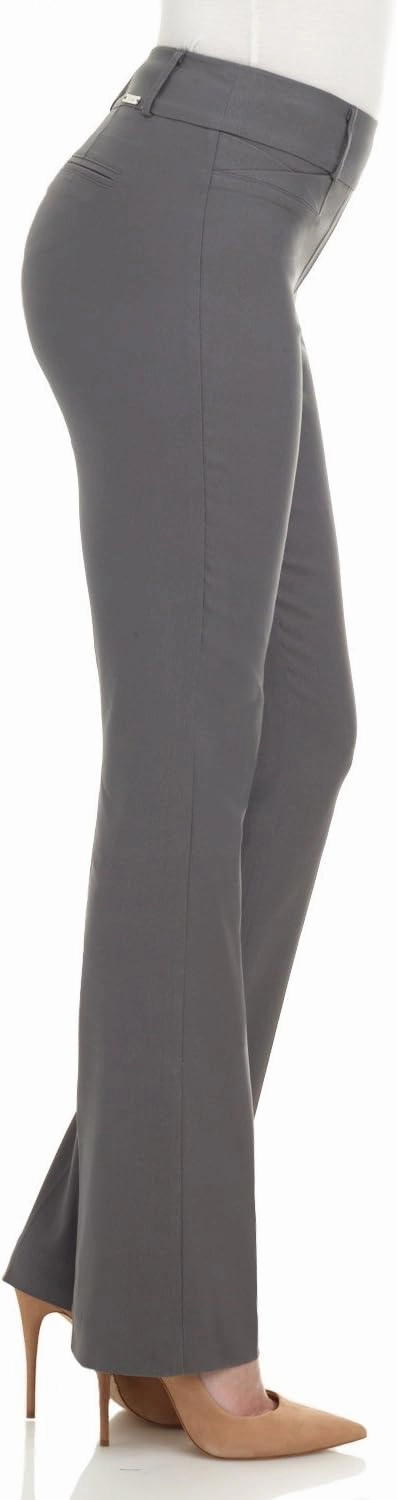 Rekucci Womens Ease into Comfort Fit Barely Bootcut Business Casual Stretch Pants in Regular/Tall/Petite fit