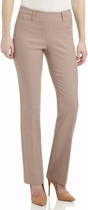 Rekucci Womens Ease into Comfort Fit Barely Bootcut Business Casual Stretch Pants in Regular/Tall/Petite fit