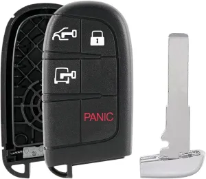 Replacement Key Fob Case Cover fit for RAM ProMaster 1500 2500 3500 Keyless Entry Smart Remote Key Fob Shell M3N-40821302