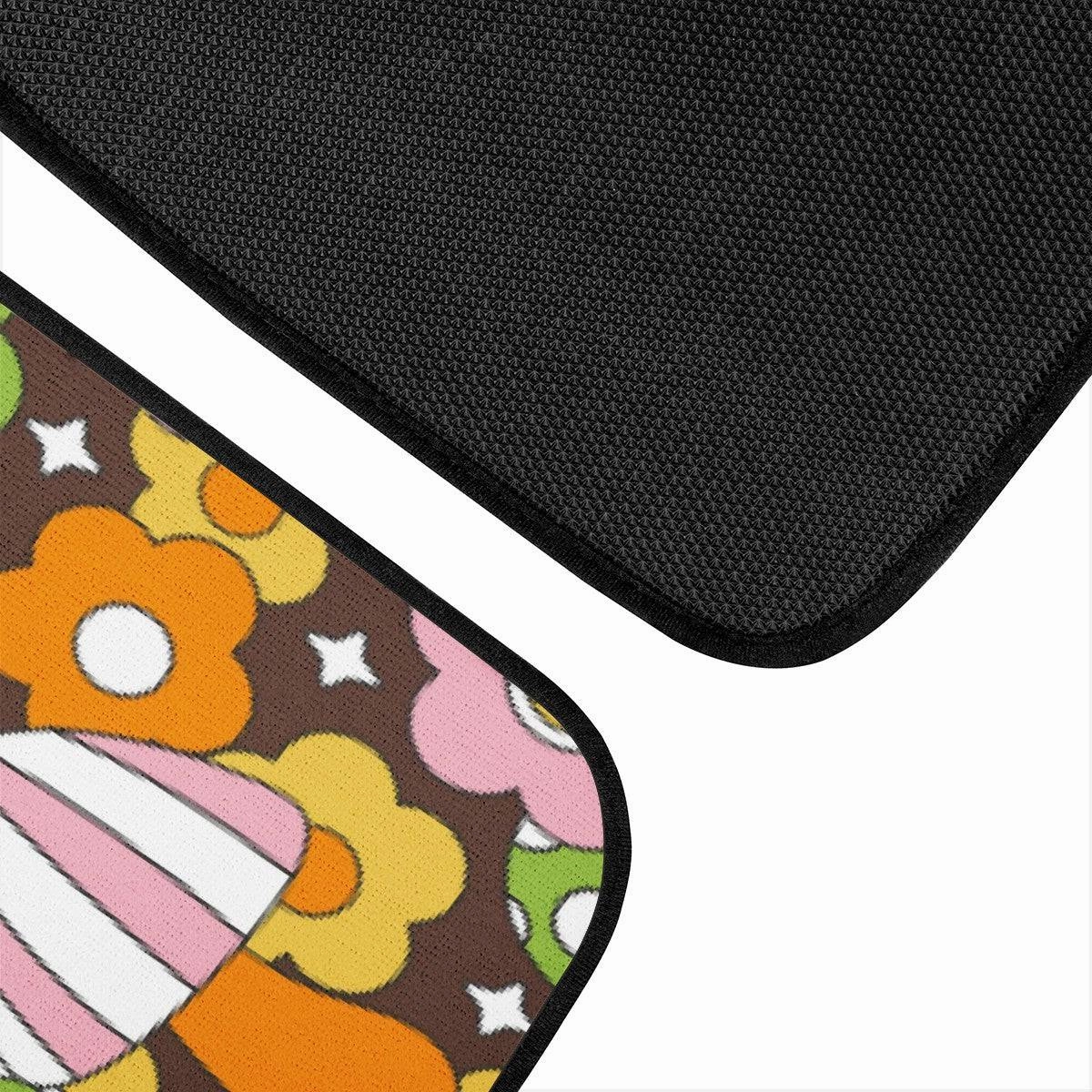 Retro Fungi Love Car Floor Mats