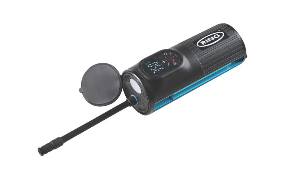 Ring RTC2000 Rechargeable Compact Cordless Handheld Tyre Inflator 3.7V