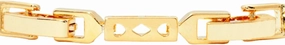 RIZILIA 18K Gold Plated 1.2" Extender Clasp & Tennis Bracelet Set
