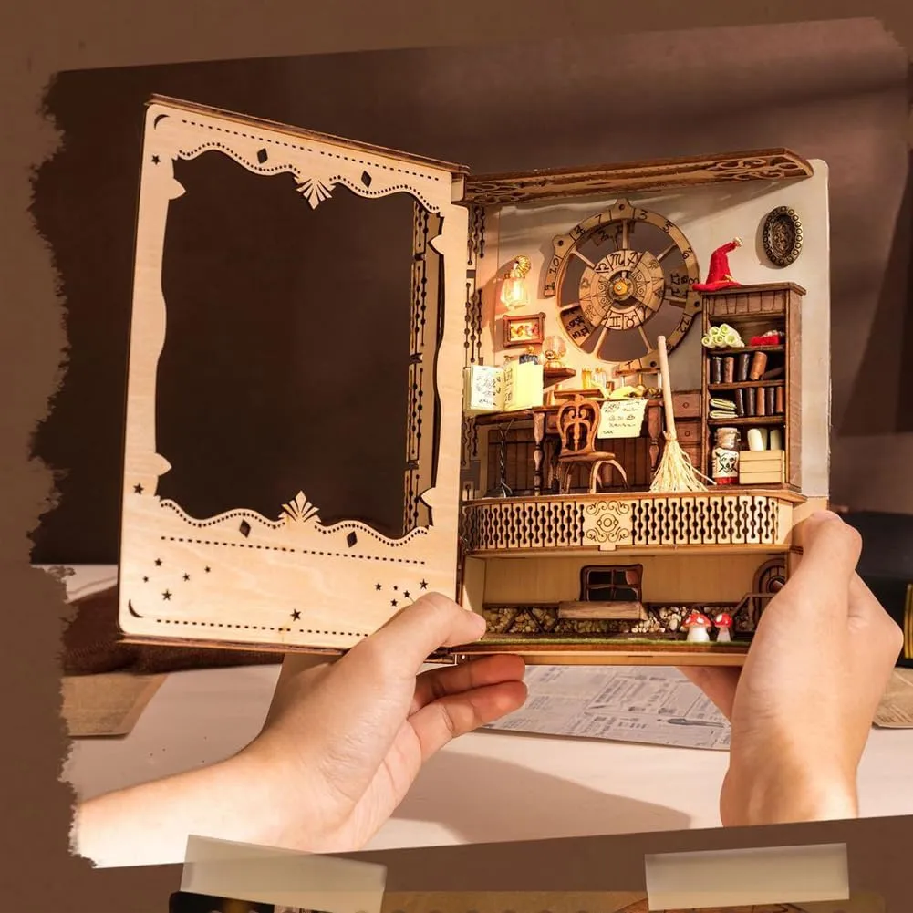 Romantic and Cute Dollhouse Miniature DIY House Kit, DIY Dollhouse Photo Frame,Creative Room with Furniture, Mini House KitOrnament Birthday Gifts Home Tabletop Decor