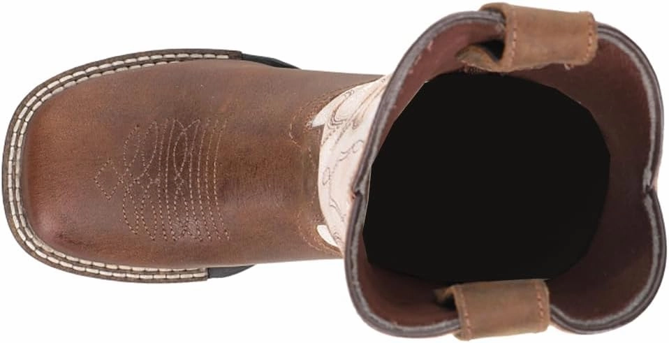 ROPER Toddler Girls Monterey Square Toe Casual Boots Mid Calf - Brown, White