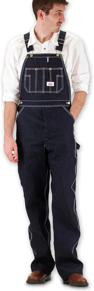 Round House Men's Blue Classic Overalls Blue 38W x 34L