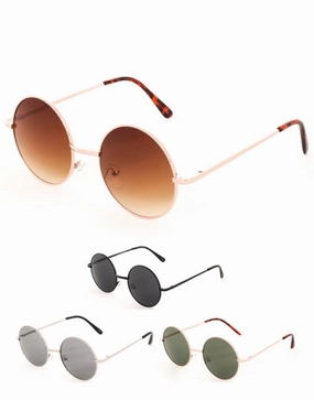 Round Sight Retro Sunglasses