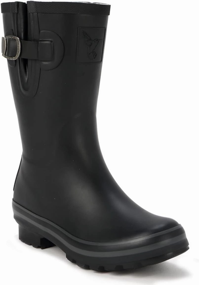 Rubber Rain Boots For Women's Garden Shoes Waterproof Boots Cute Printing Rainbow Mid-Calf Rain Boots UK Brand