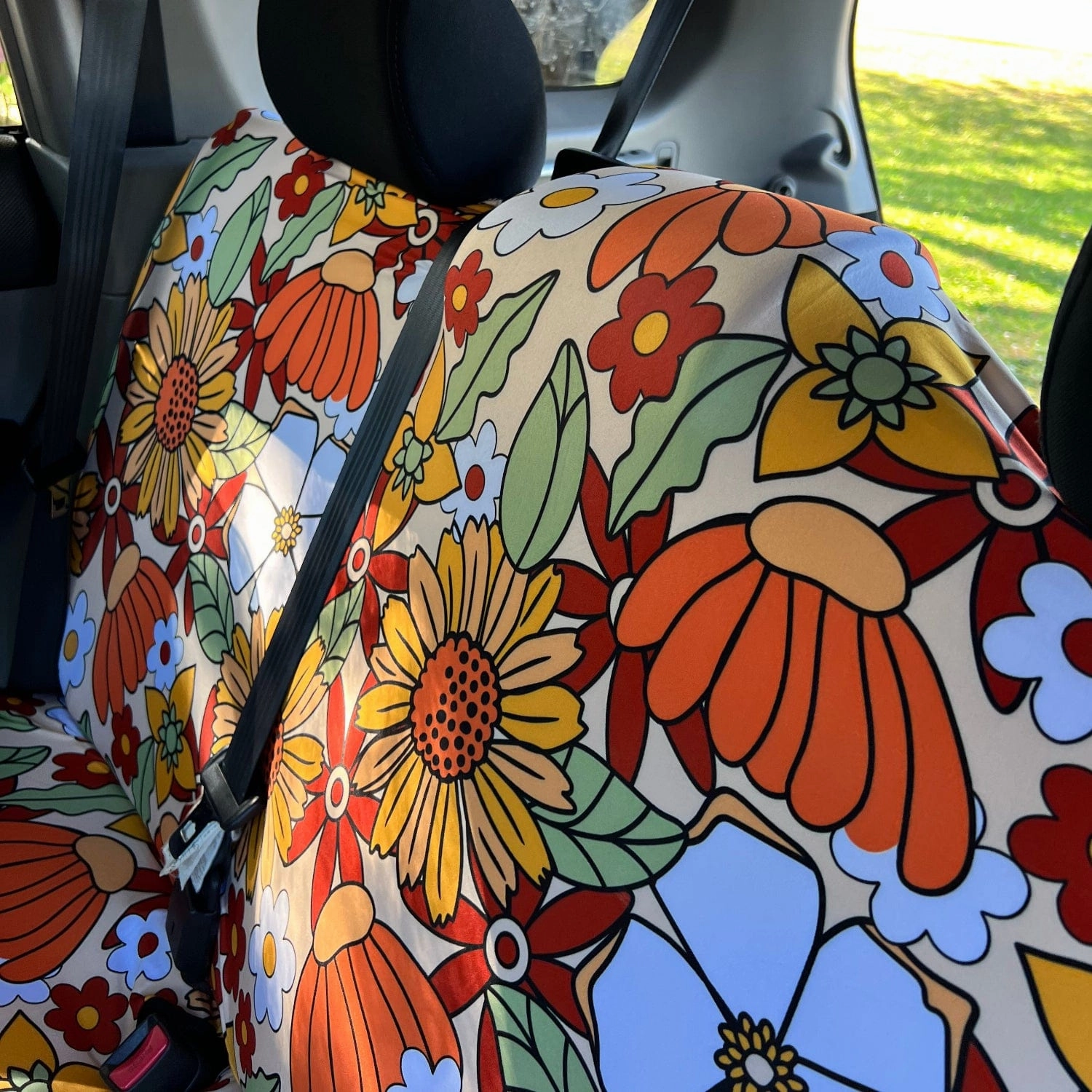 Rustic Blooms Car Seat Covers Full Set