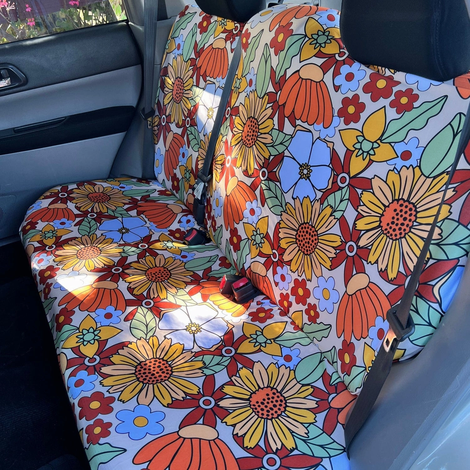 Rustic Blooms Car Seat Covers Full Set