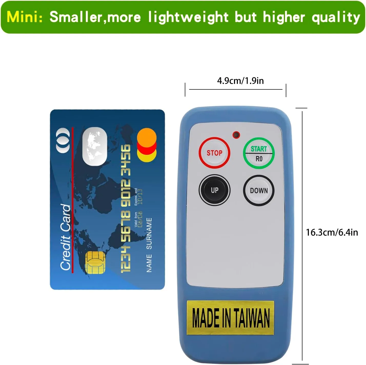 SAGA-L4 Mini Wireless Crane Remote Control for Winch Lifting Electric Hoist Crane Dump Trailer Truck Tail Gate Transmitter 12-24V Receiver