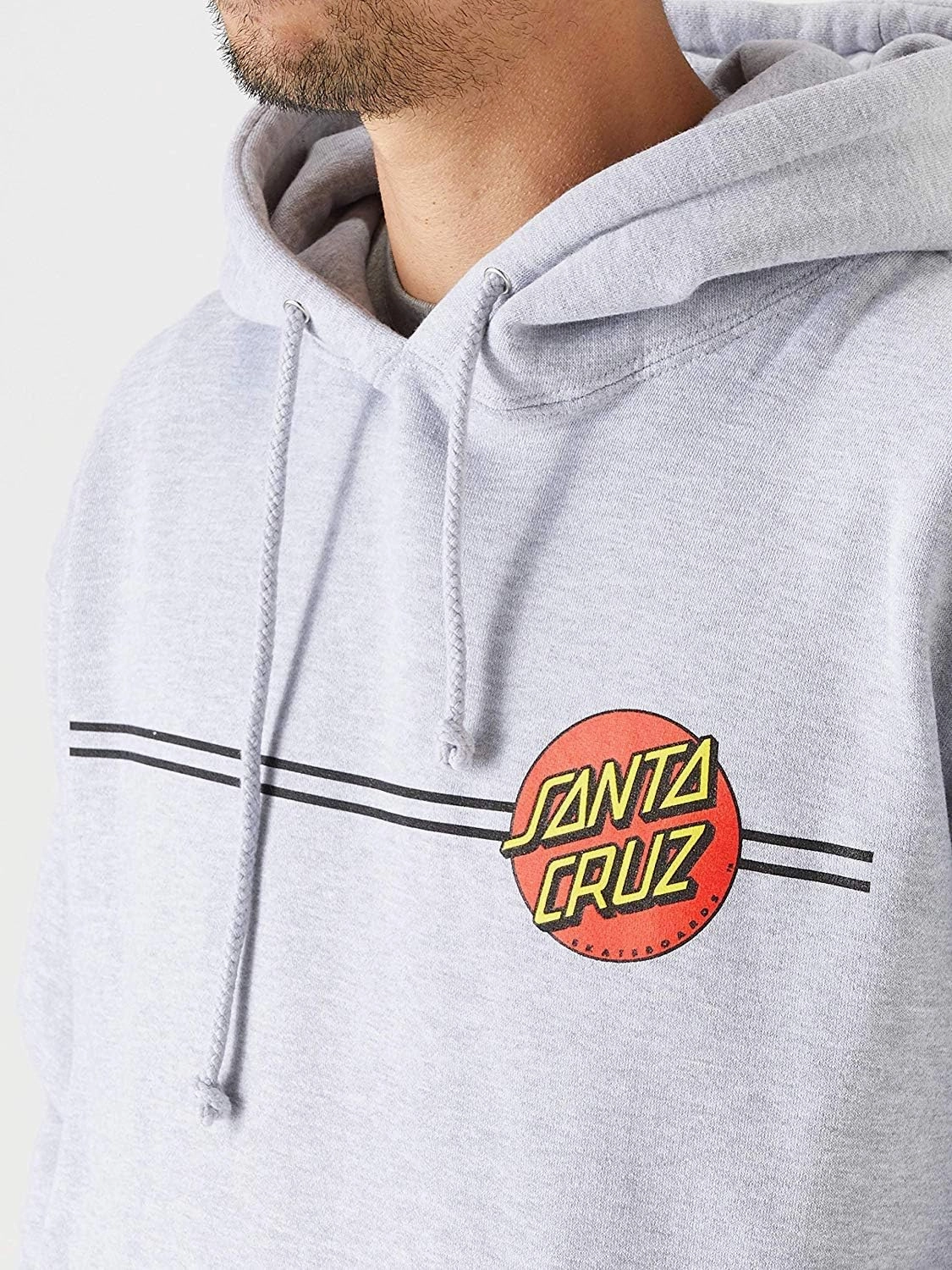 SANTA CRUZ Men's Pullover Hooded Sweatshirt Classic Dot Skate Sweatshirt