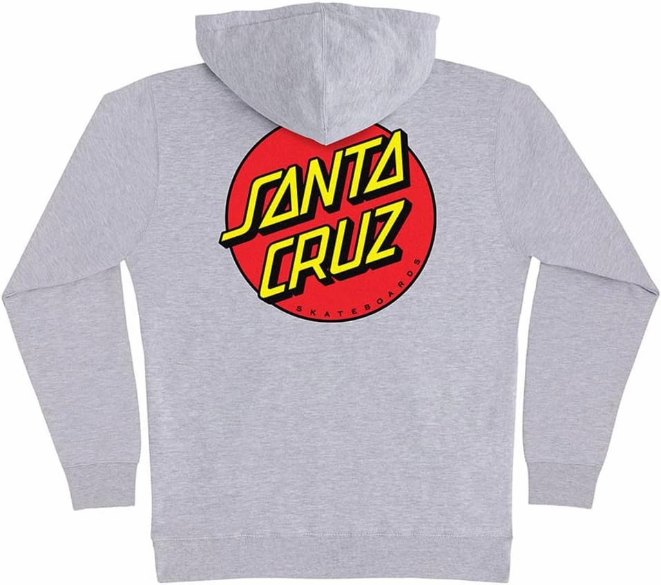 SANTA CRUZ Men's Pullover Hooded Sweatshirt Classic Dot Skate Sweatshirt