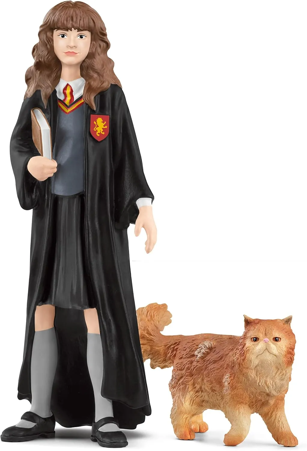 Schleich Wizarding World of Harry Potter - 2 Piece Hermonie Granger & Crookshanks Collectable Set - Harry Potter Figures for Boys and Girls - Gryffindor Figurines for Kids Ages 6 