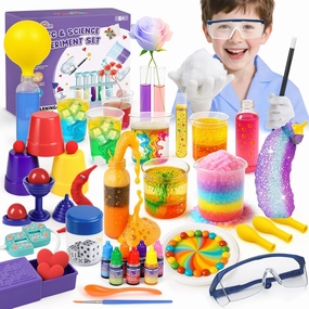 Science Kits & Magic Kit for Kids, 85  Science Lab Experiments & Magic Tricks for Girls Boys Ages 6 8 10 12 Years, Chemistry Set and STEM Projects Educational Scientist Toys Kids Birthday Gifts