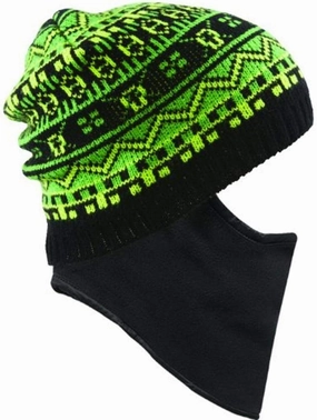 Seirus Innovation Chronicle Hat - Quick Clava Beanie with Built-in Pull Down Mask for added Face and Neck Protection