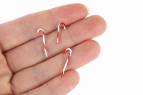 Set of 3 Vintage 1:12 Miniature Dollhouse Candy Canes