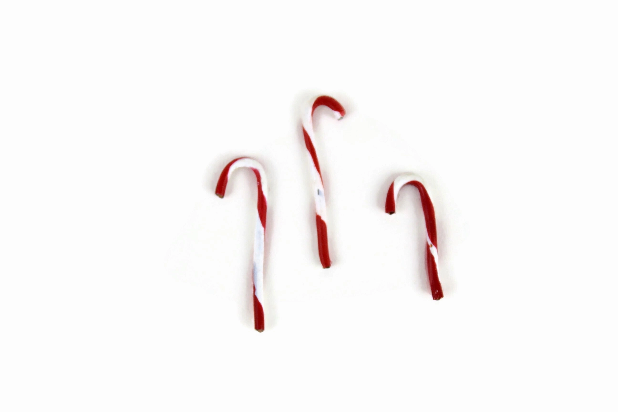 Set of 3 Vintage 1:12 Miniature Dollhouse Candy Canes