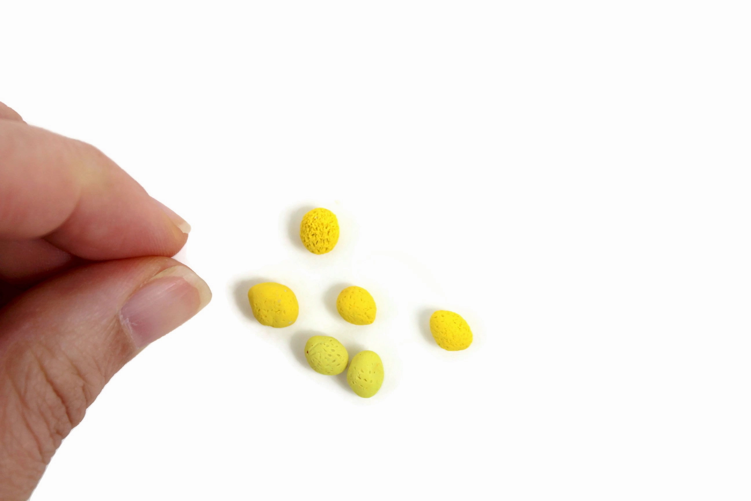 Set of 6 Vintage 1:12 Miniature Dollhouse Lemons