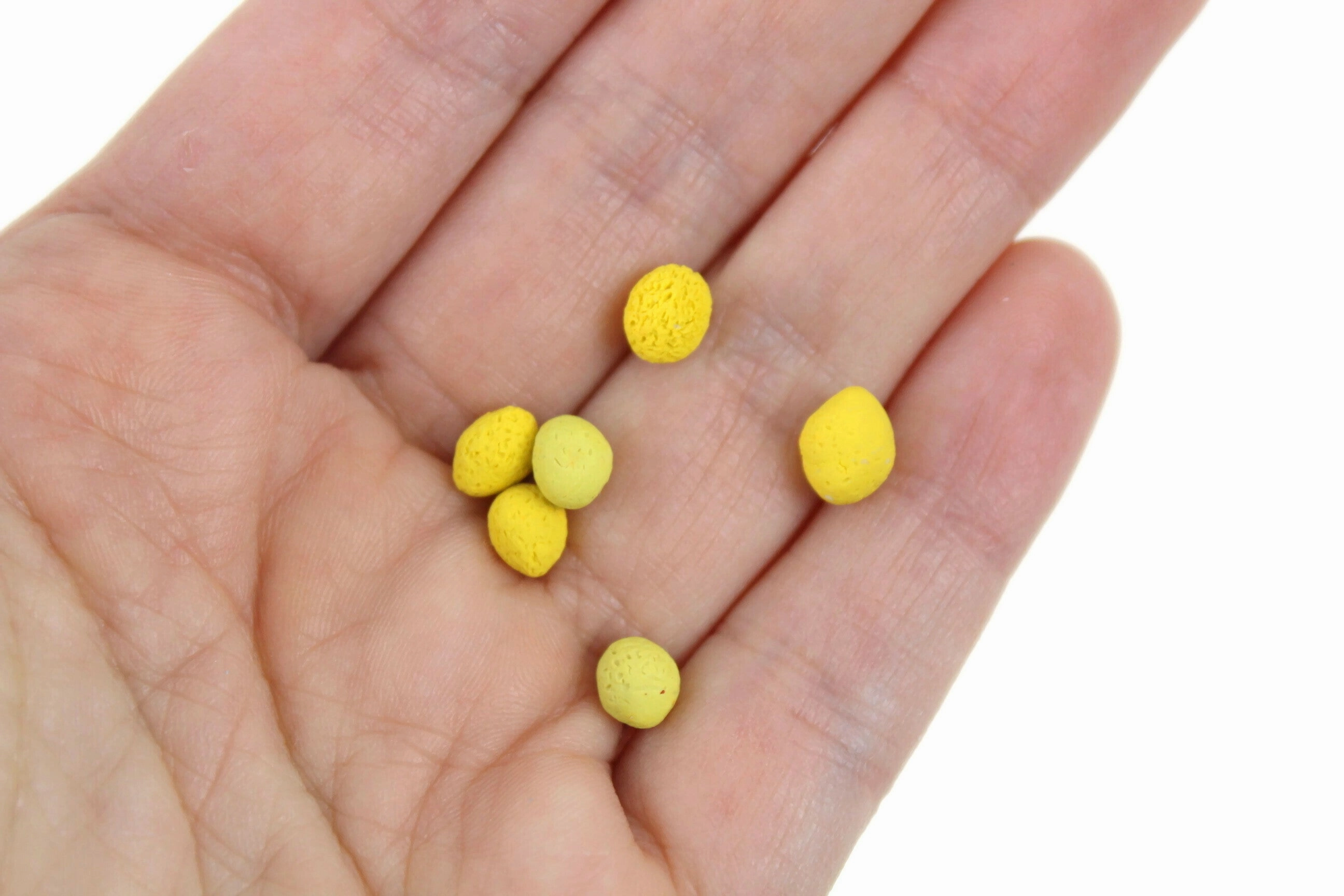 Set of 6 Vintage 1:12 Miniature Dollhouse Lemons