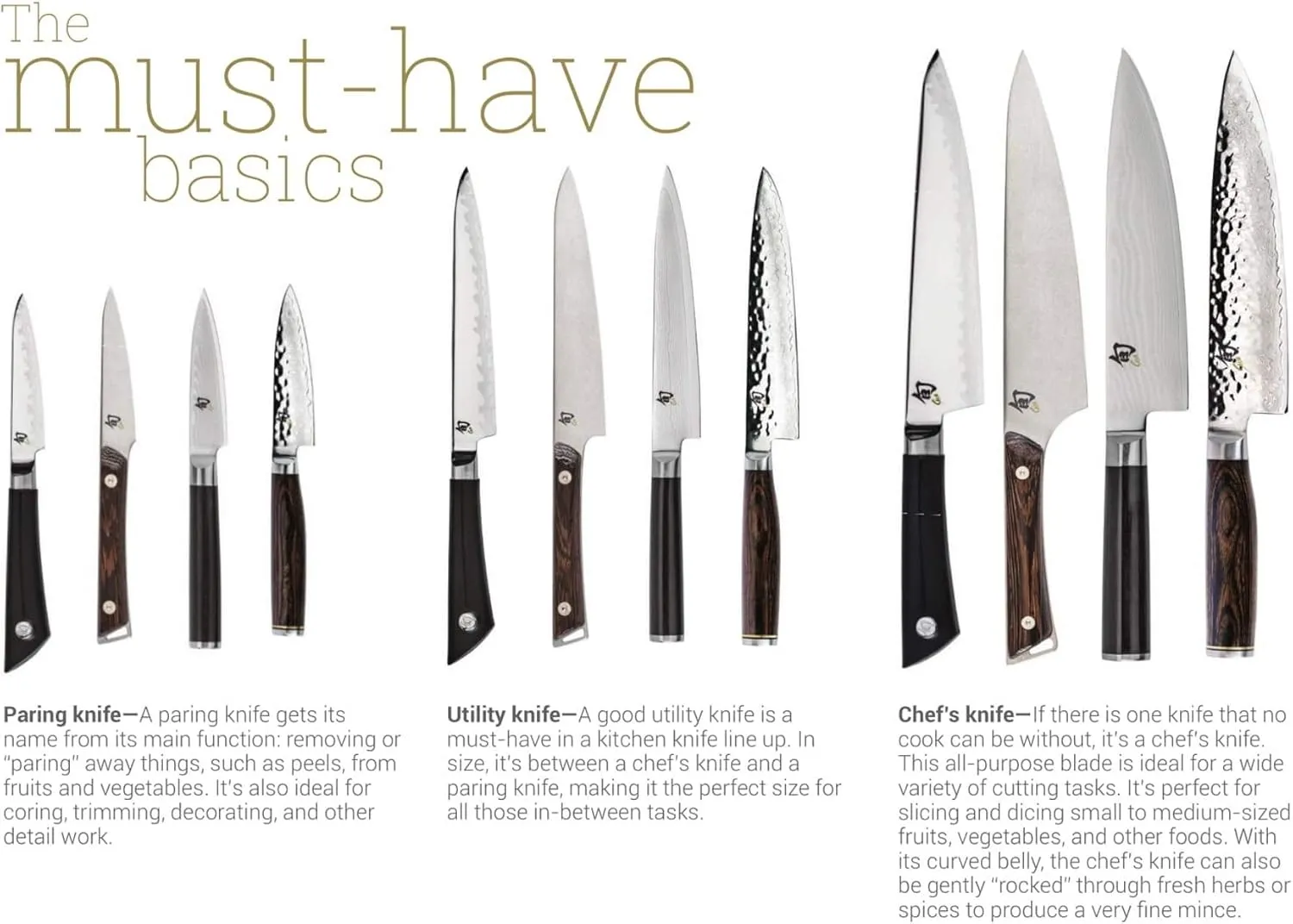 Shun Classic Steak Knife Set, 4 Piece, 4.75" Knives, Handcrafted Japanese Steak Knife Set, VG-MAX Core with Damascus Stainless Steel Cladding, Pakkawood Handle